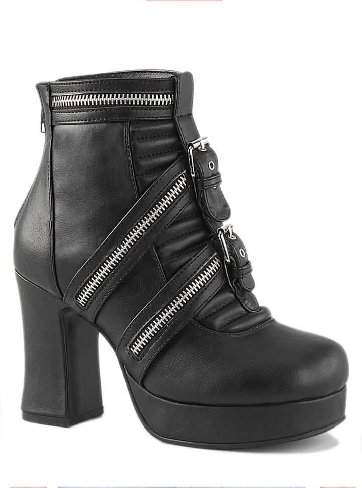 Women&#39;s &quot;Gothika&quot; Vegan Ankle Boots by Demonia (Black) - www.inkedshop.com