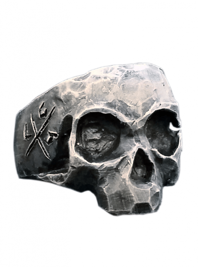 &quot;Gratfully Dead Skull&quot; Ring by Lor G Jewellery (Silver) - www.inkedshop.com
