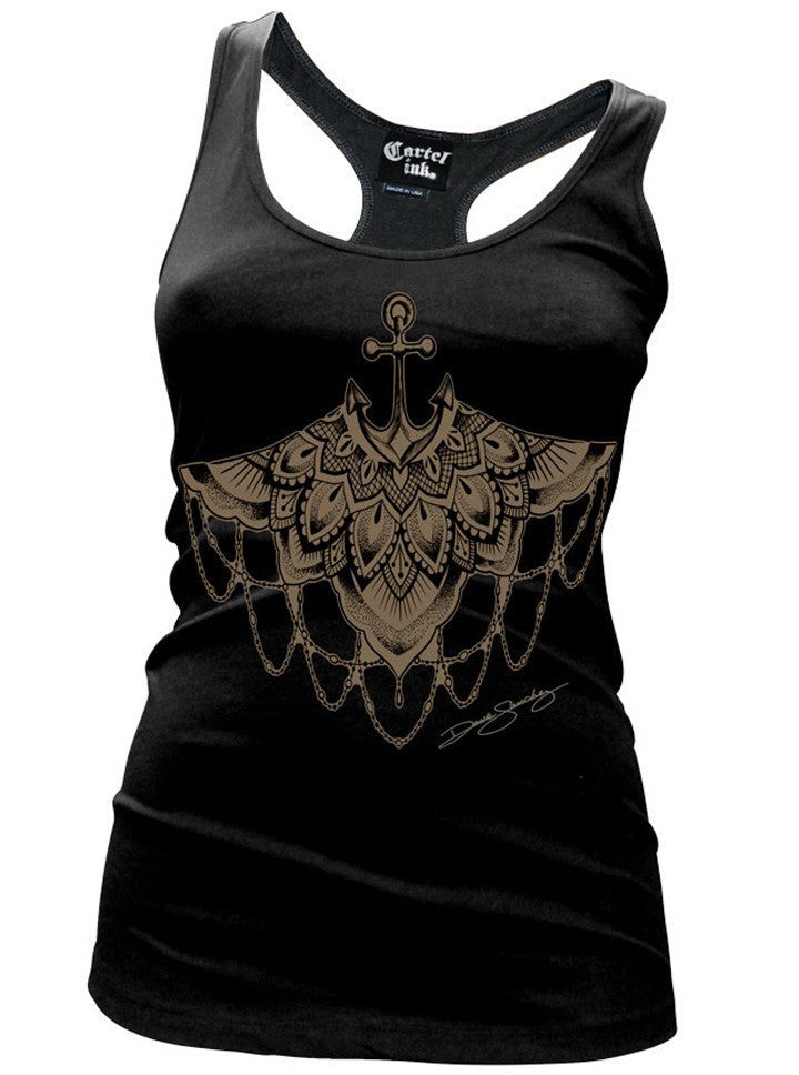 Women&#39;s &quot;Gypsy Anchor&quot; Racerback Tank by Cartel Ink (Multiple Colors) - www.inkedshop.com