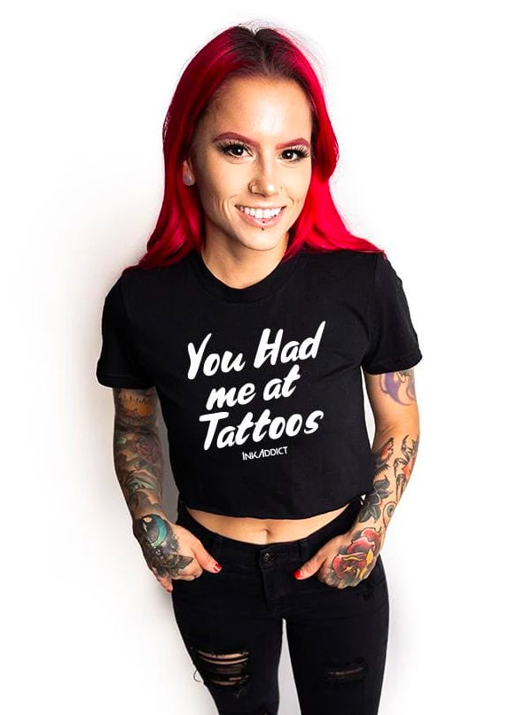 Women&#39;s You Had Me at Tattoos Boxy Tee