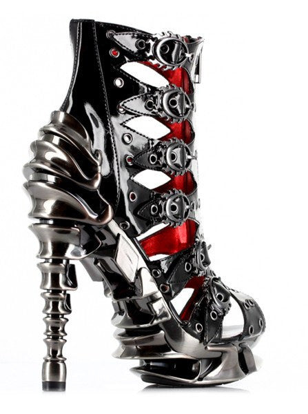 &quot;Crimson&quot; High Heel by Hades (Black) - www.inkedshop.com