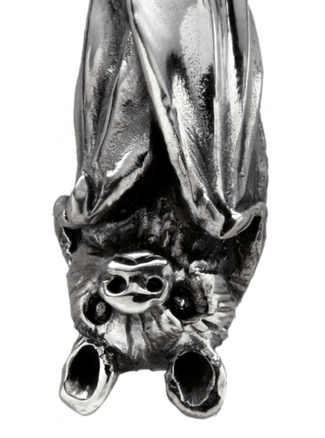 &quot;Hanging Little Bat&quot; Necklace by Blue Bayer Design (Sterling Silver) - www.inkedshop.com