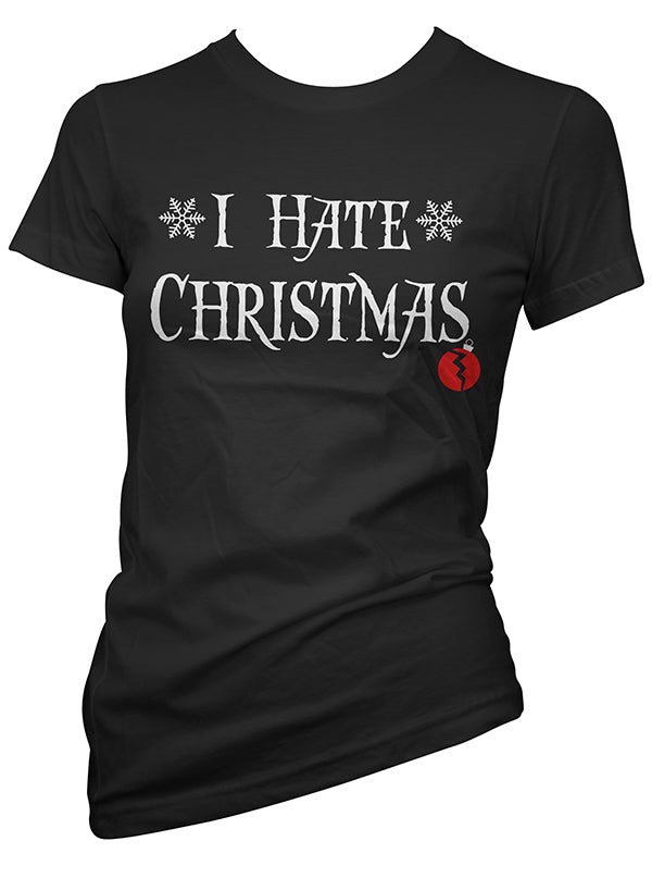 Women&#39;s I Hate Christmas Tee
