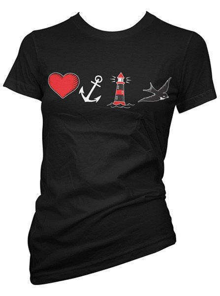 Women&#39;s &quot;By The Sea&quot; Tee by Pinky Star (Multiple Options) - www.inkedshop.com