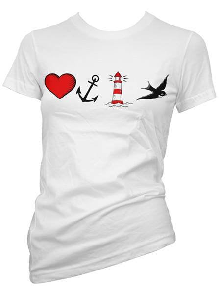 Women&#39;s &quot;By The Sea&quot; Tee by Pinky Star (Multiple Options) - www.inkedshop.com