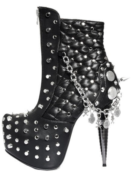 &quot;Hera&quot; Platform Boots by Hades (Black) - www.inkedshop.com