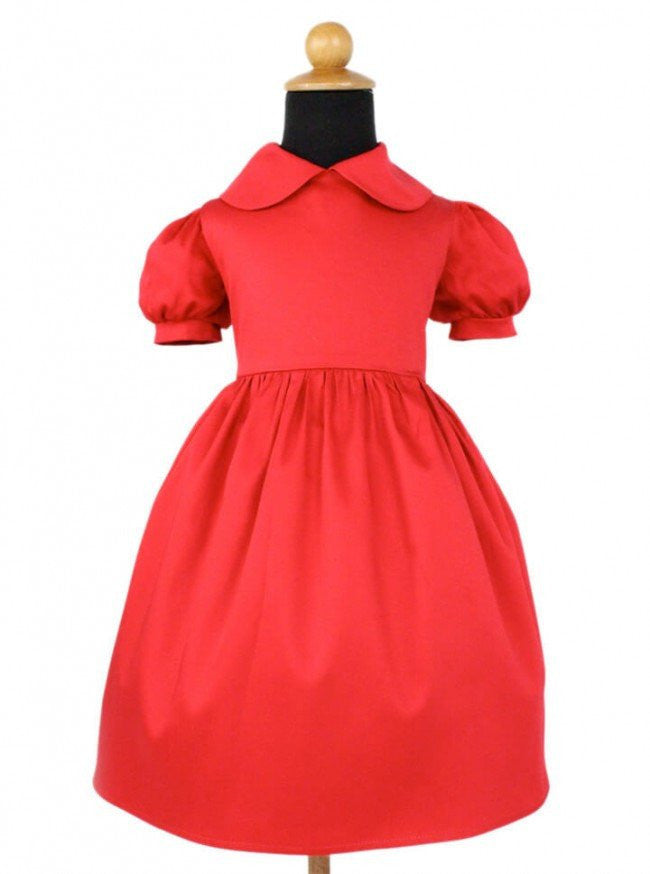 Girl&#39;s &quot;Holiday&quot; Dress by Hemet (Red) - www.inkedshop.com