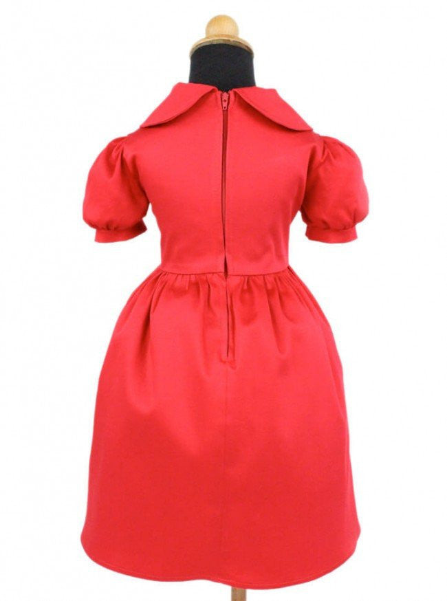 Girl&#39;s &quot;Holiday&quot; Dress by Hemet (Red) - www.inkedshop.com