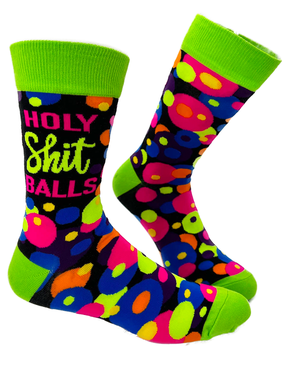 Men&#39;s Holy Shit Balls Crew Socks