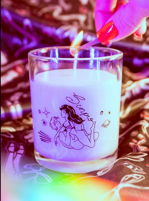 Scorpio Astrology Scented Massage Oil Candle