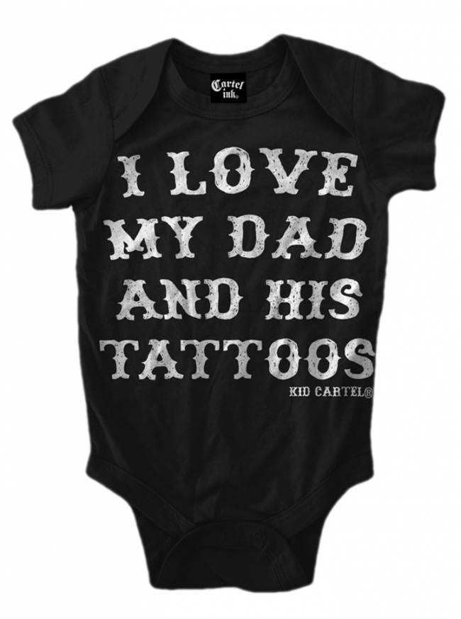 Infant&#39;s &quot;I Love My Dad&quot; Onesie by Cartel Ink (More Options) - www.inkedshop.com