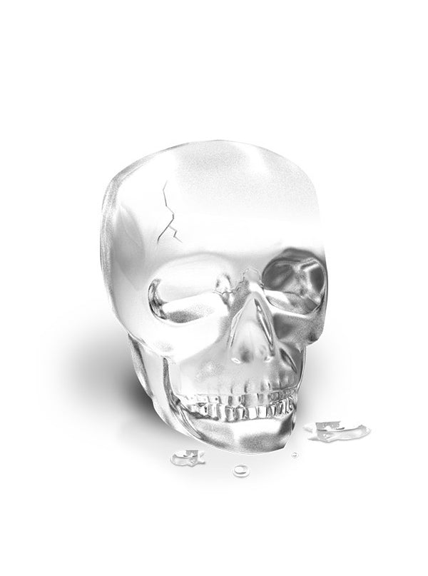 1 - 3D Single Skull Silicone Ice Cube Mold - www.inkedshop.com
