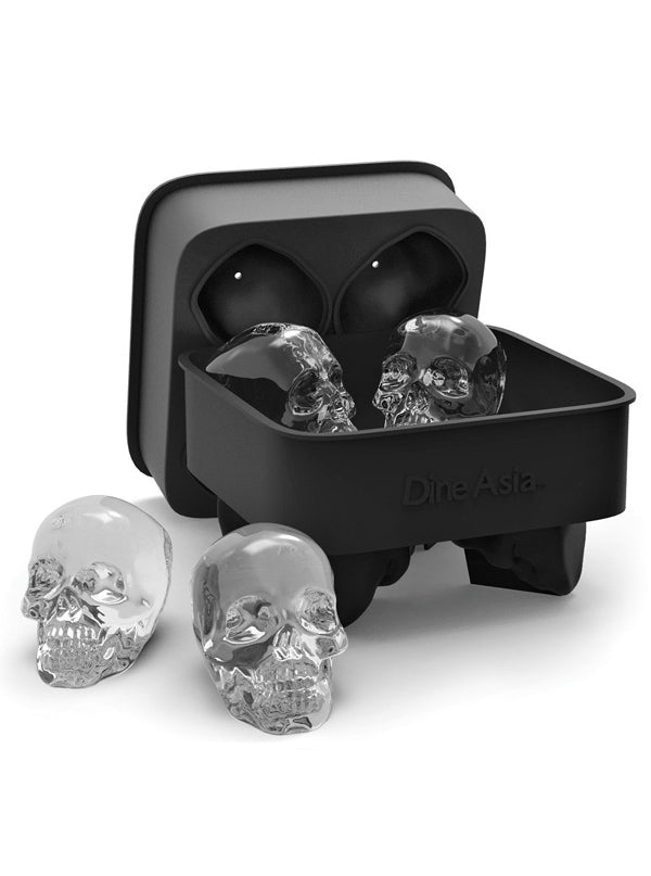 3D Skull Silicone Ice Cube Mold Tray - www.inkedshop.com