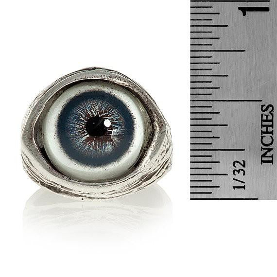 Human Evil-Eye Ring (Blue) by Blue Bayer Design - InkedShop - 3