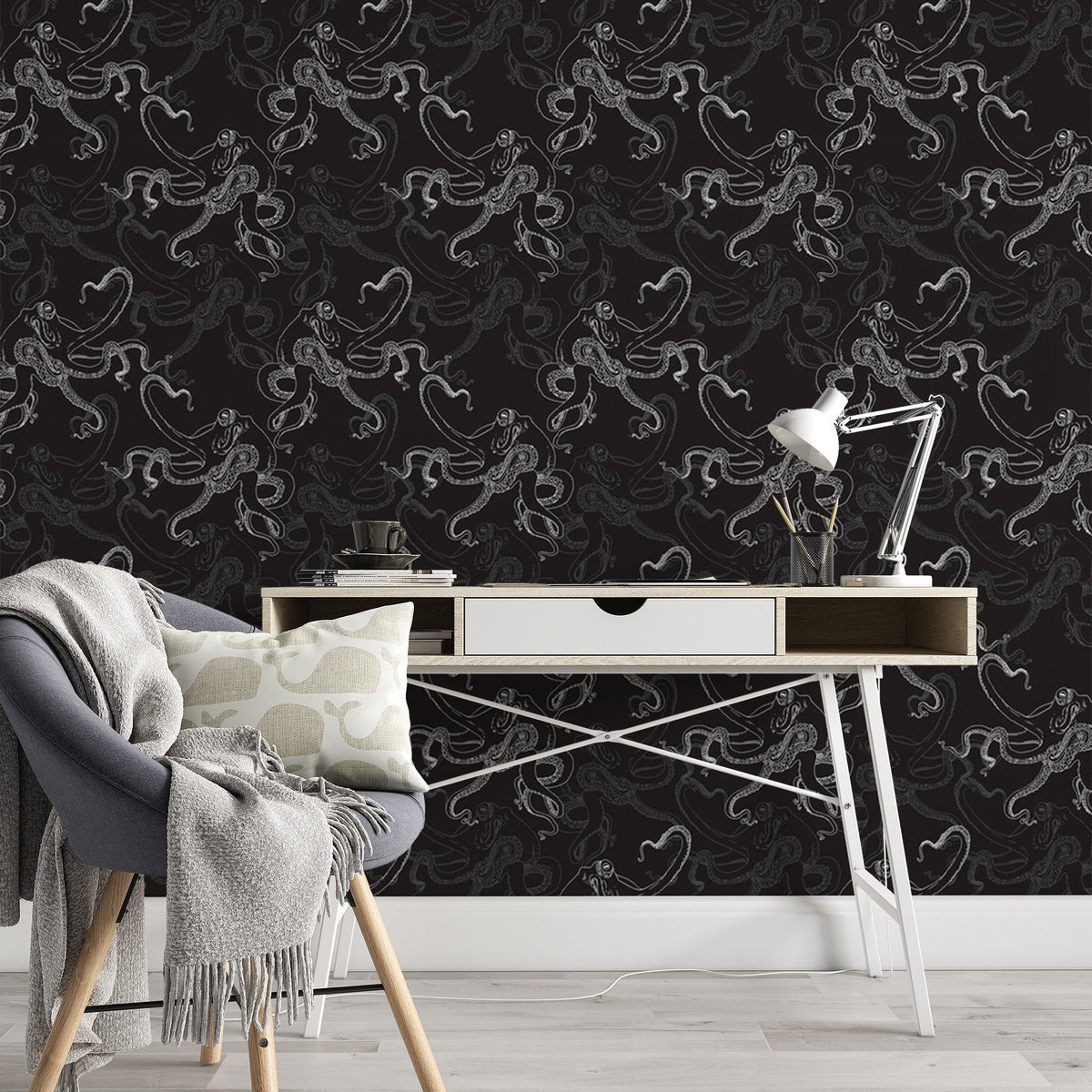 Octopus Pattern Removable Wallpaper