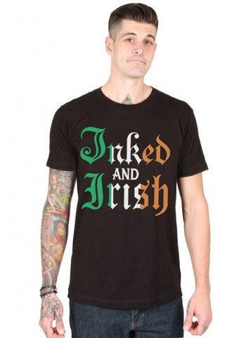 Men&#39;s &quot;Inked And Irish&quot; Tee by Inked (Black) - www.inkedshop.com