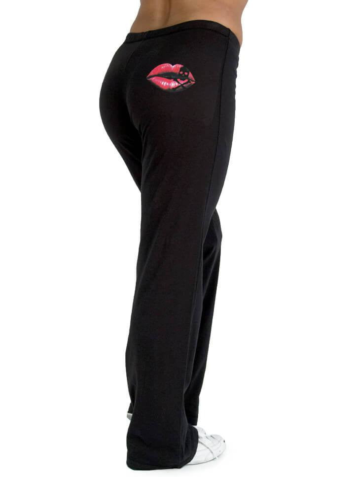 Women&#39;s &quot;Last Kiss&quot; Lightweight Sweatpants by Inked (Black) - www.inkedshop.com