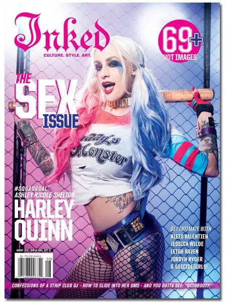 Inked Magazine: The Sex Issue Featuring Ashley Nicole Shelton - August 2016 - www.inkedshop.com