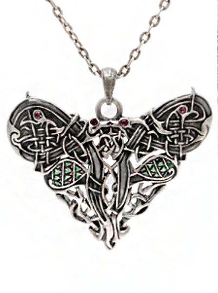 &quot;Celtic Dragon Heart&quot; Necklace by Pacific Trading - www.inkedshop.com