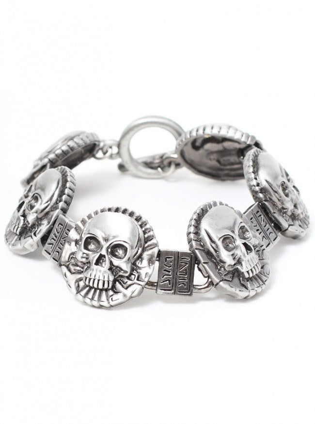 &quot;Skull Coin&quot; Bracelet by Pacific Trading - www.inkedshop.com