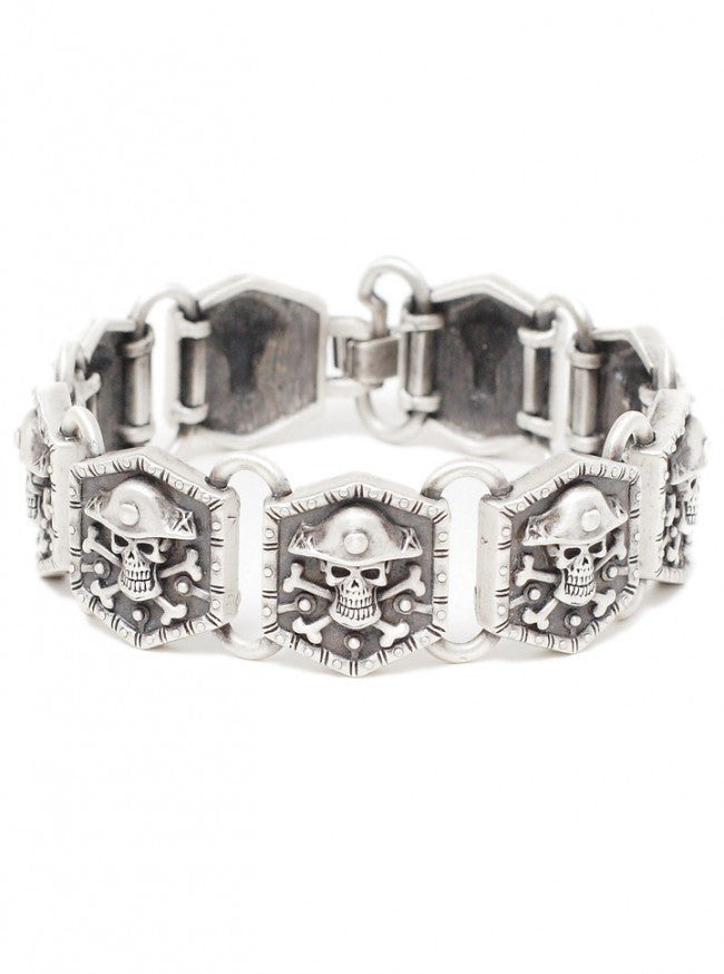 &quot;Pirate Skull&quot; Bracelet by Pacific Trading - www.inkedshop.com