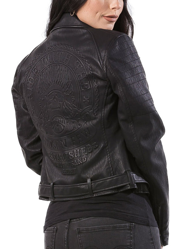 Women&#39;s Goriana Perfecto Vegan Leather Jacket