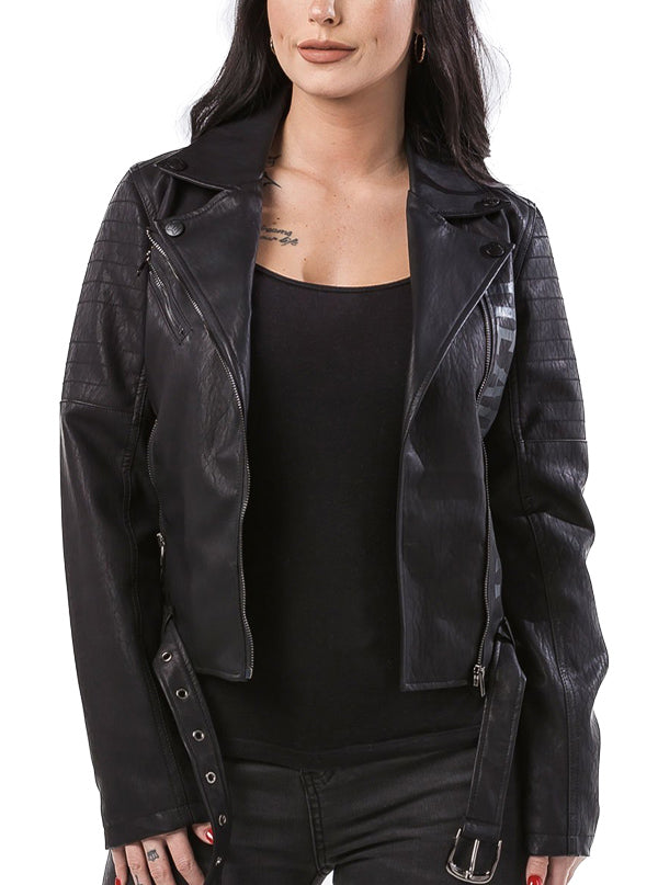 Women&#39;s Goriana Perfecto Vegan Leather Jacket