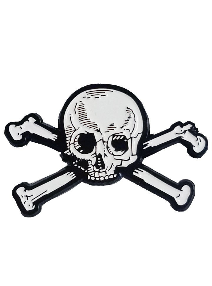 &quot;Jolly Roger&quot; Metal Enamel Pin by INKED - www.inkedshop.com