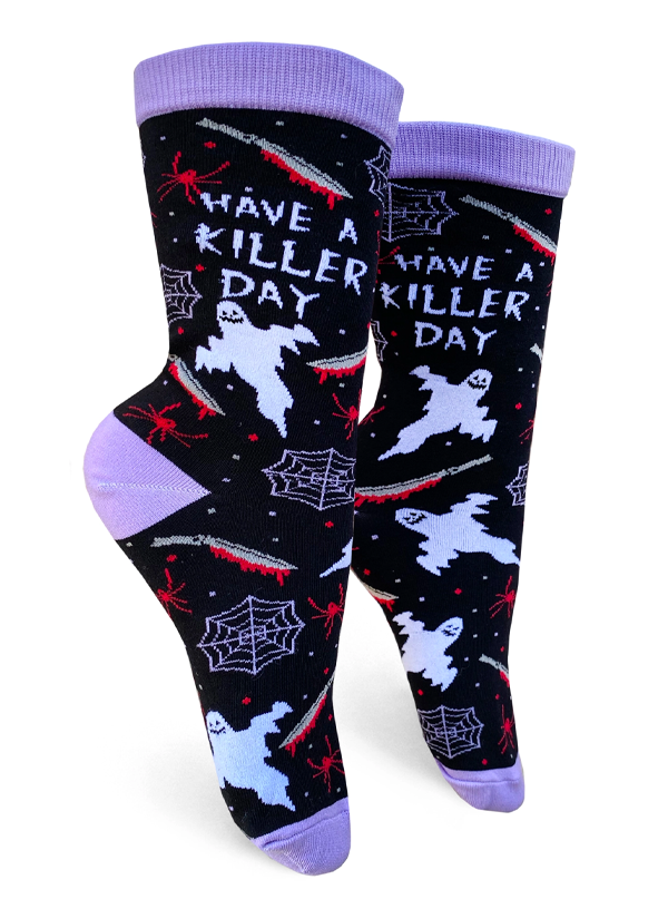 Women&#39;s Have a Killer Day Crew Socks