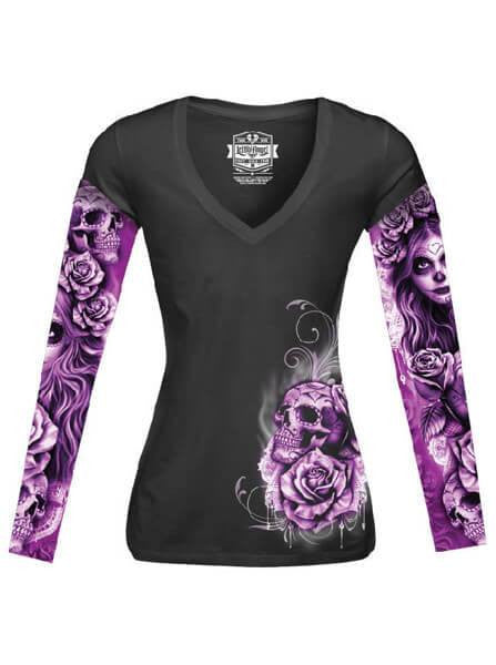 Women&#39;s &quot;My Nightmare&quot; Tattoo Sleeve Tee by Lethal Angel (Black) - www.inkedshop.com