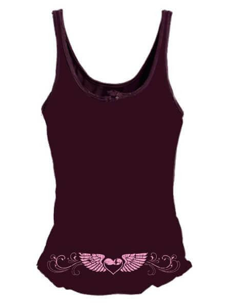 Women&#39;s &quot;Sinners And Saints&quot; Lace Up Tank by Lethal Angel (Burgundy) - www.inkedshop.com