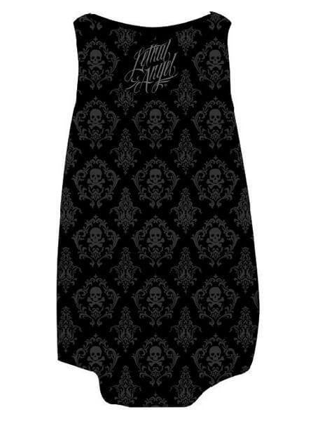 Women&#39;s &quot;Skull Couple&quot; Sublimation Tank by Lethal Angel (Black) - www.inkedshop.com