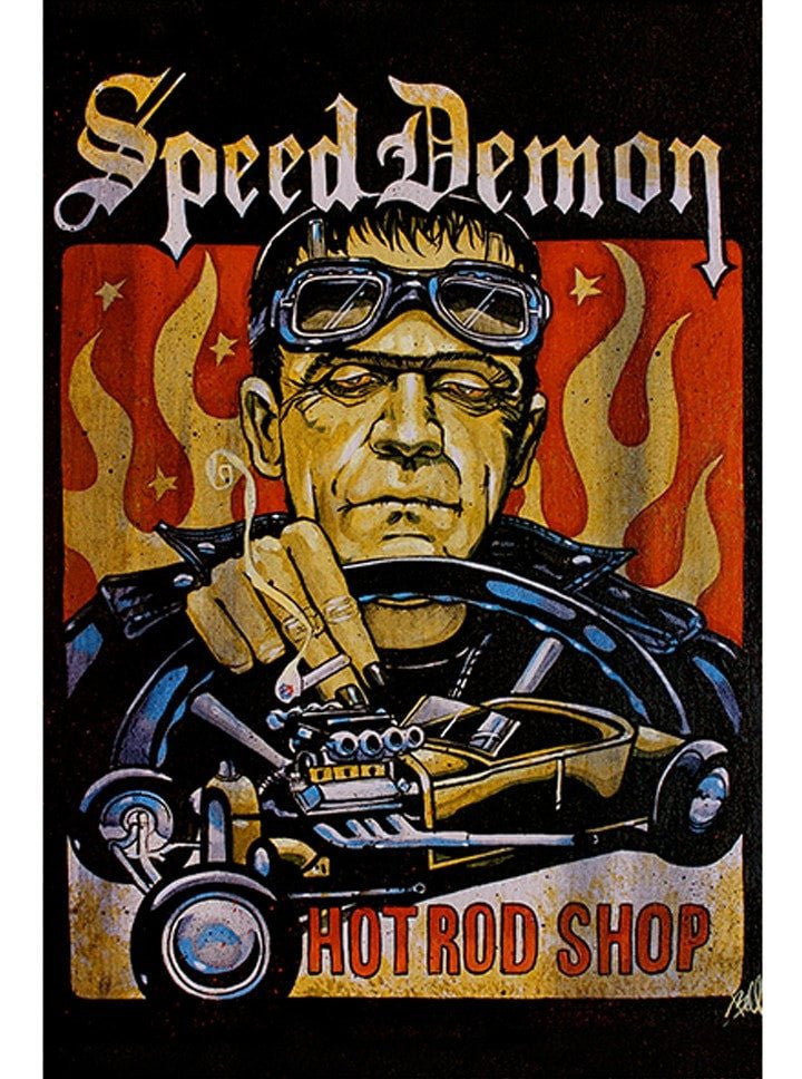 &quot;Speed Demon&quot; Print by Mike Bell for Black Market Art - www.inkedshop.com