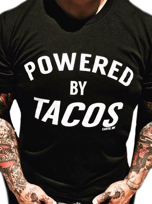Men&#39;s Powered by Tacos Tee