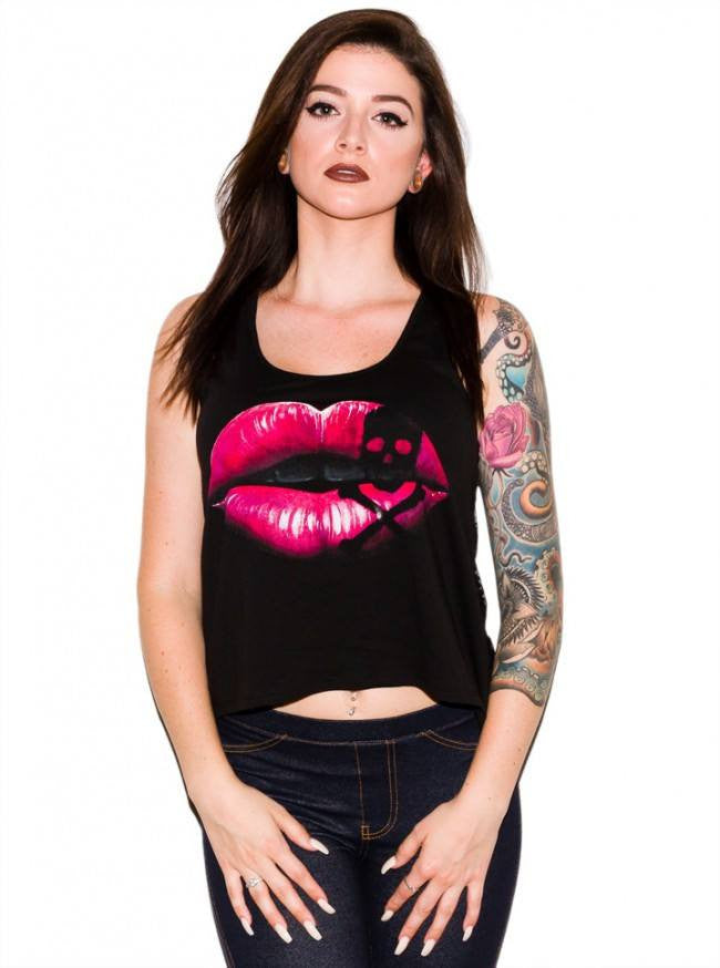 Women&#39;s &quot;Last Kiss&quot; Lace Tank by Inked (More Options) - www.inkedshop.com