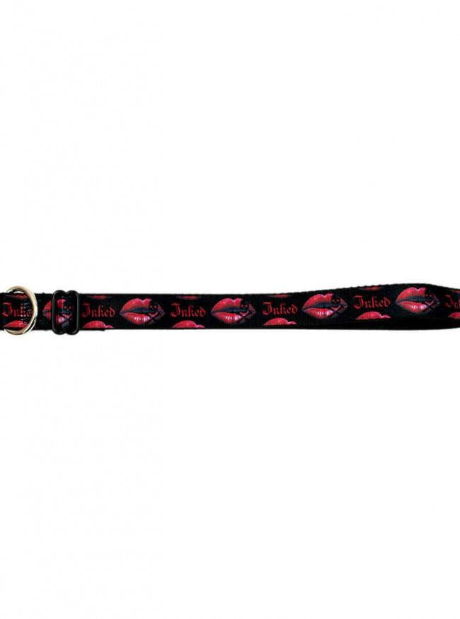 &quot;Last Kiss&quot; Dog Collar by Inked (Black/Red) - www.inkedshop.com