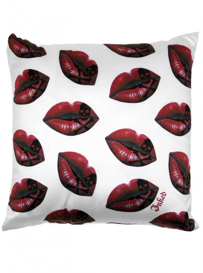 &quot;Last Kiss&quot; Throw Pillow by Inked (Multiple Options) - www.inkedshop.com