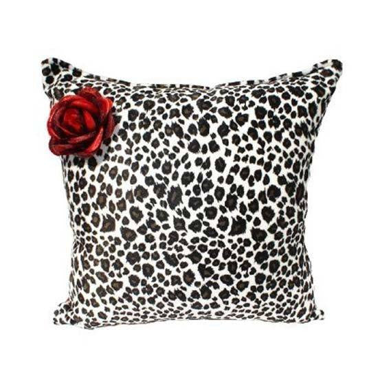 Leopard Rose Throw Pillow by Hemet - InkedShop - 1