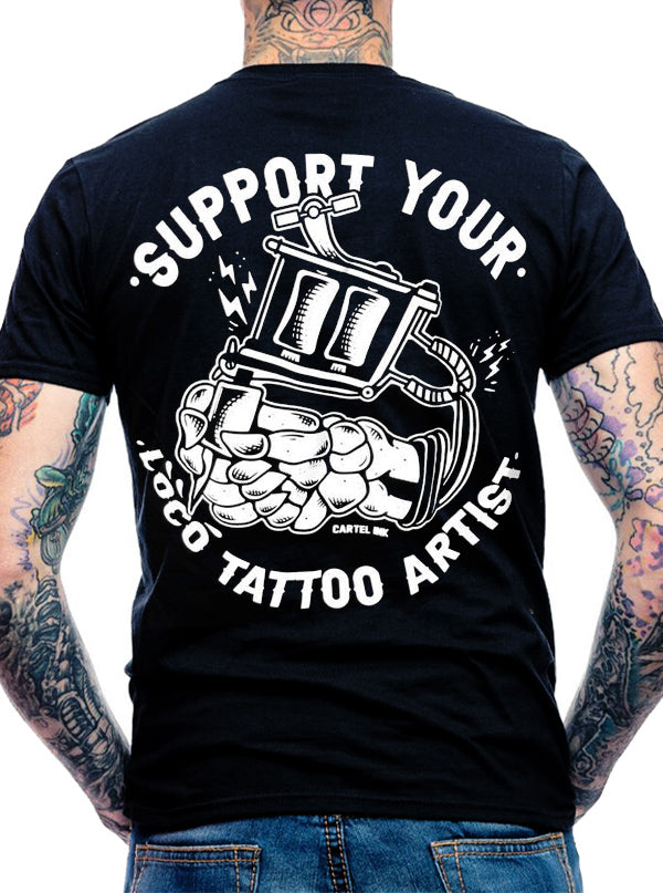 Men's Support Your Loco Tattoo Artist Tee
