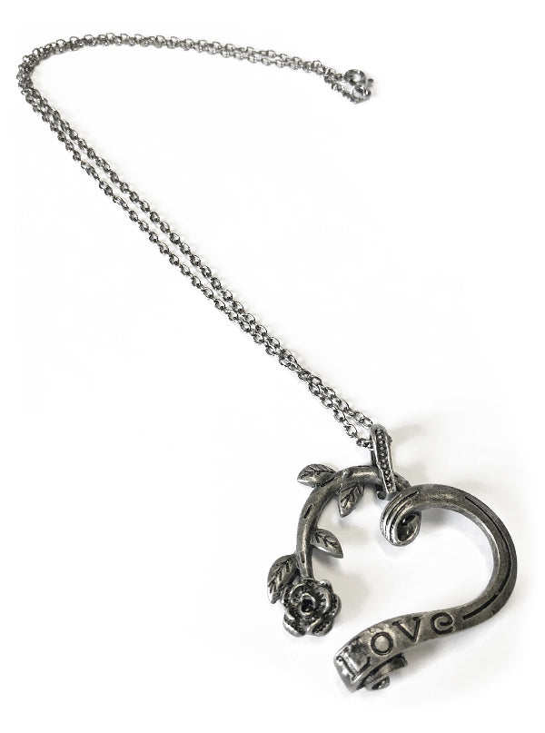 Love is a Garden Necklace (Dark Silver)