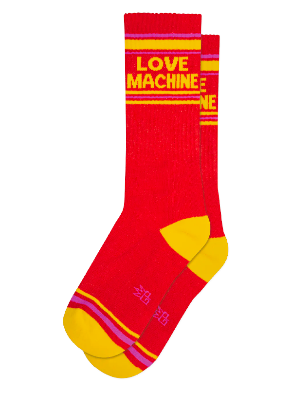 Love Machine Ribbed Gym Socks