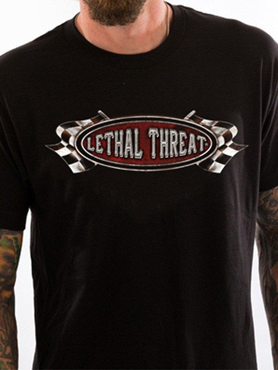 Men&#39;s &quot;Evil Iron Speedway&quot; Tee by Lethal Threat (Black) - www.inkedshop.com