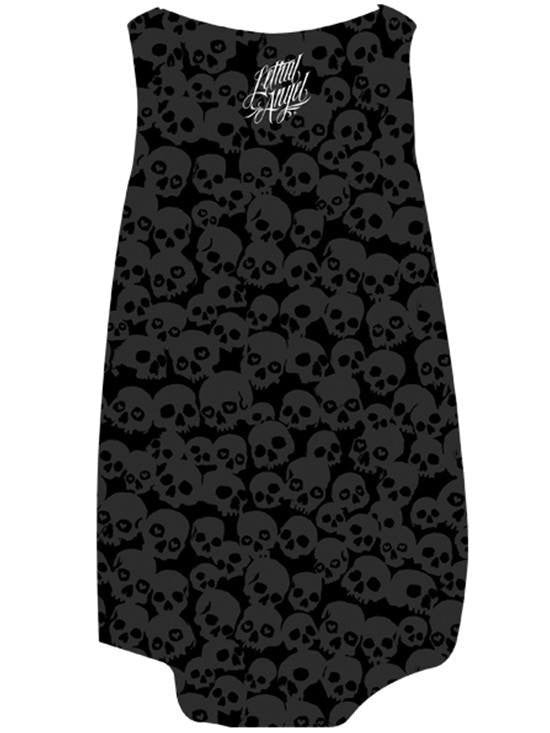Women&#39;s &quot;Rosary Skull&quot; Burnout Tank by Lethal Angel (Black) - www.inkedshop.com