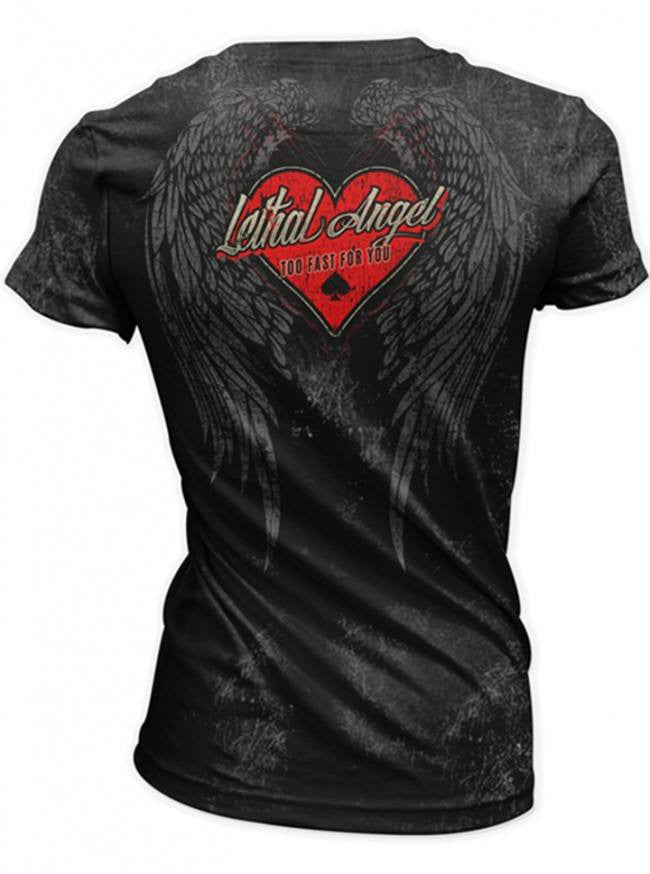 Women&#39;s &quot;Built to Last&quot; Tee by Lethal Angel (Washed Black) - www.inkedshop.com