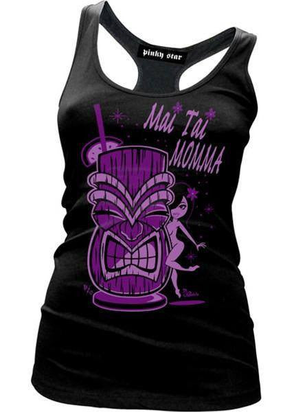 Women&#39;s &quot;Mai Tai Momma&quot; Collection by Pinky Star (Black) - www.inkedshop.com