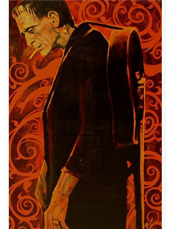 &quot;Man in Black&quot; Print by Mike Bell for Lowbrow Art Company - www.inkedshop.com