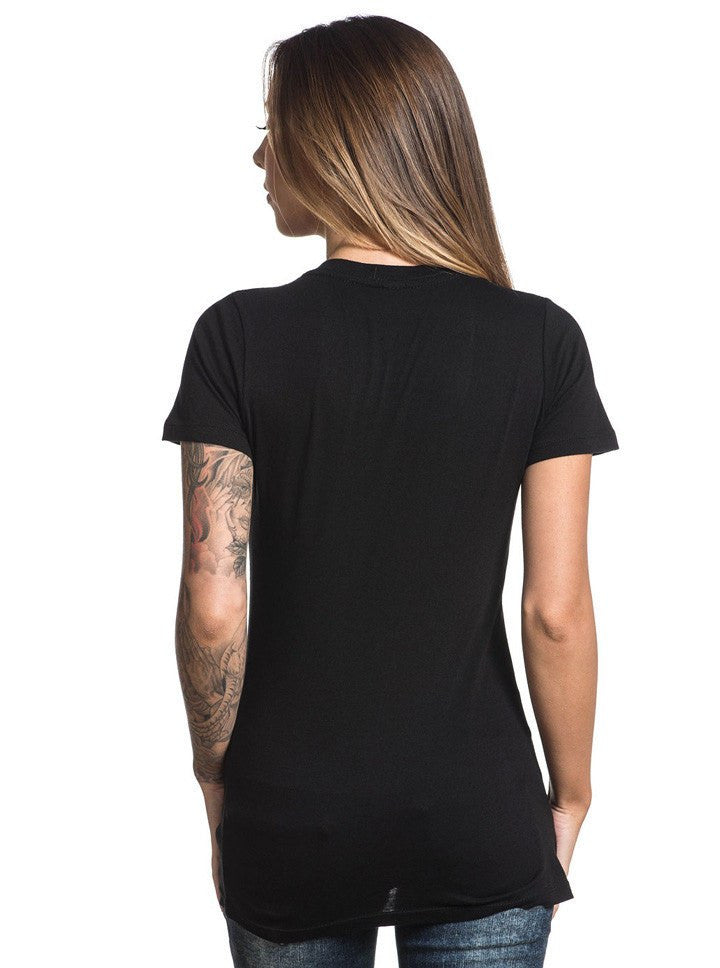 SA &quot;Marble Badge&quot; V-Neck Tee by Sullen (Black) - www.inkedshop.com