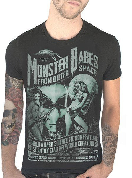 Men&#39;s &quot;Monster Babes&quot; Tee by Serpentine Clothing (Black) - www.inkedshop.com