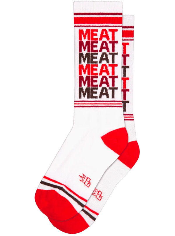 Unisex Meat Ribbed Gym Socks
