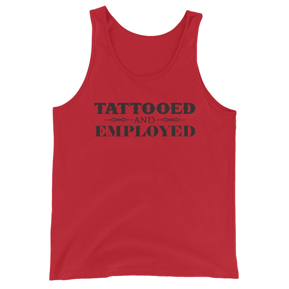 Men&#39;s Tattooed And Employed Tank